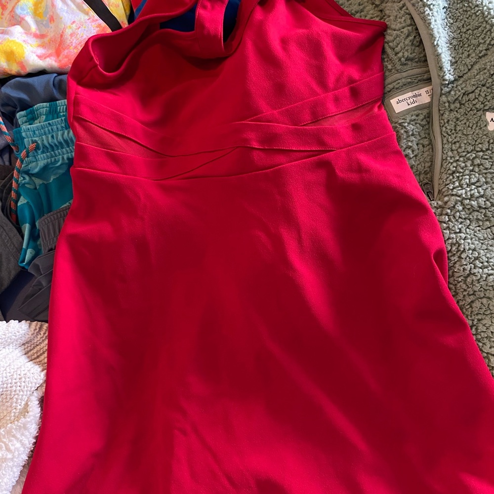 Girls red dress wore only for Christmas program